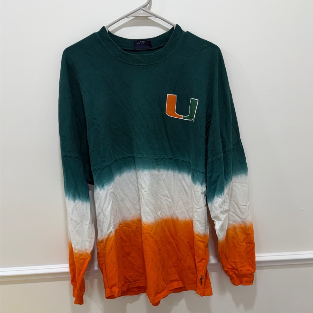Miami Hurricanes Oversized Long Sleeve Shirt